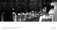 Desktop Screenshot of joannaparypinski.com